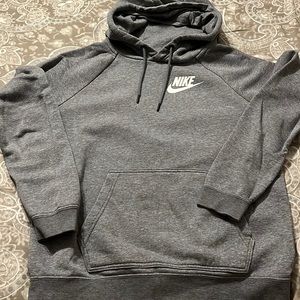 Grey Nike hoodie with logo